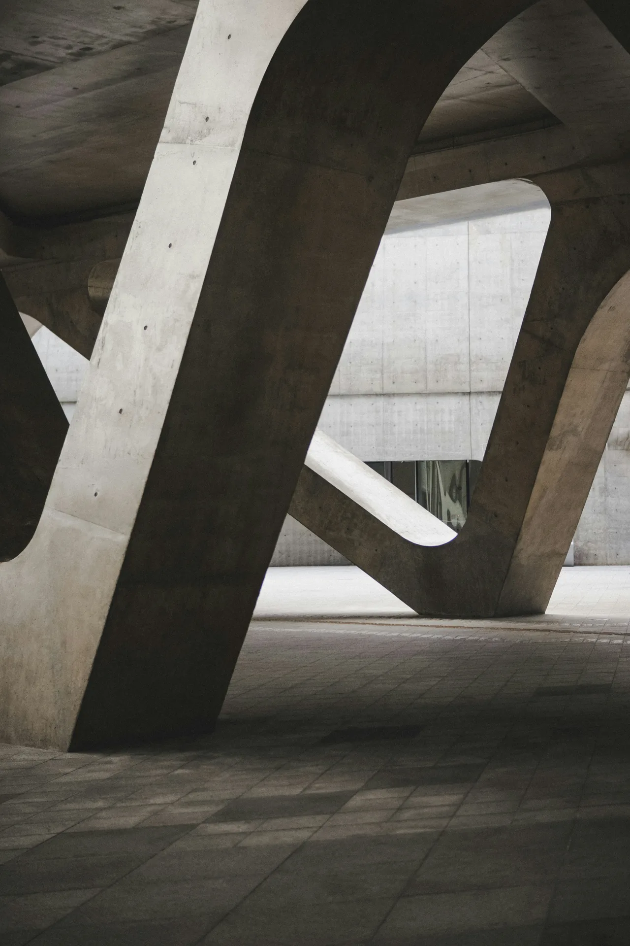decorative architectural concrete plaza at a Boston commercial property