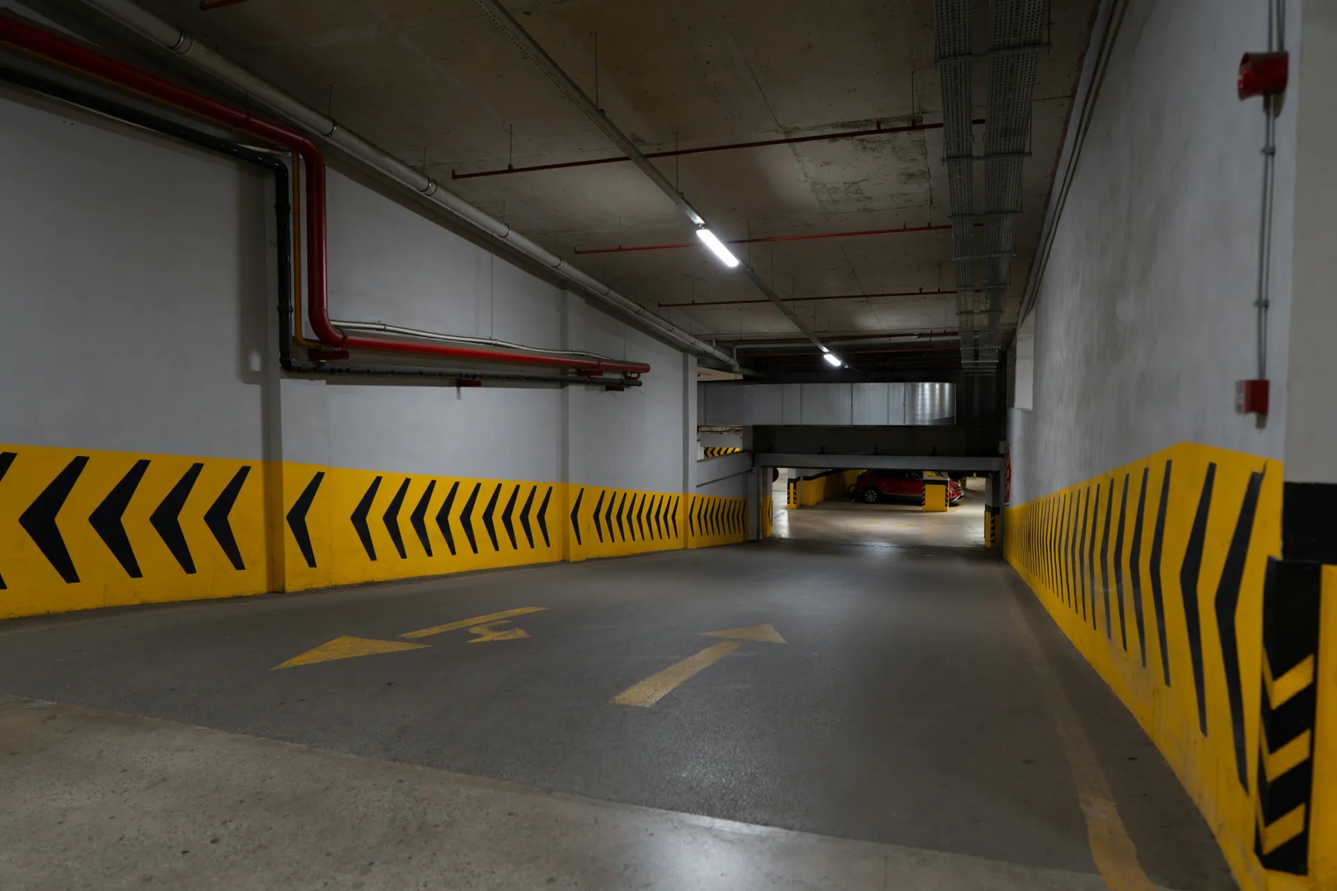 concrete parking structure ramp in Boston