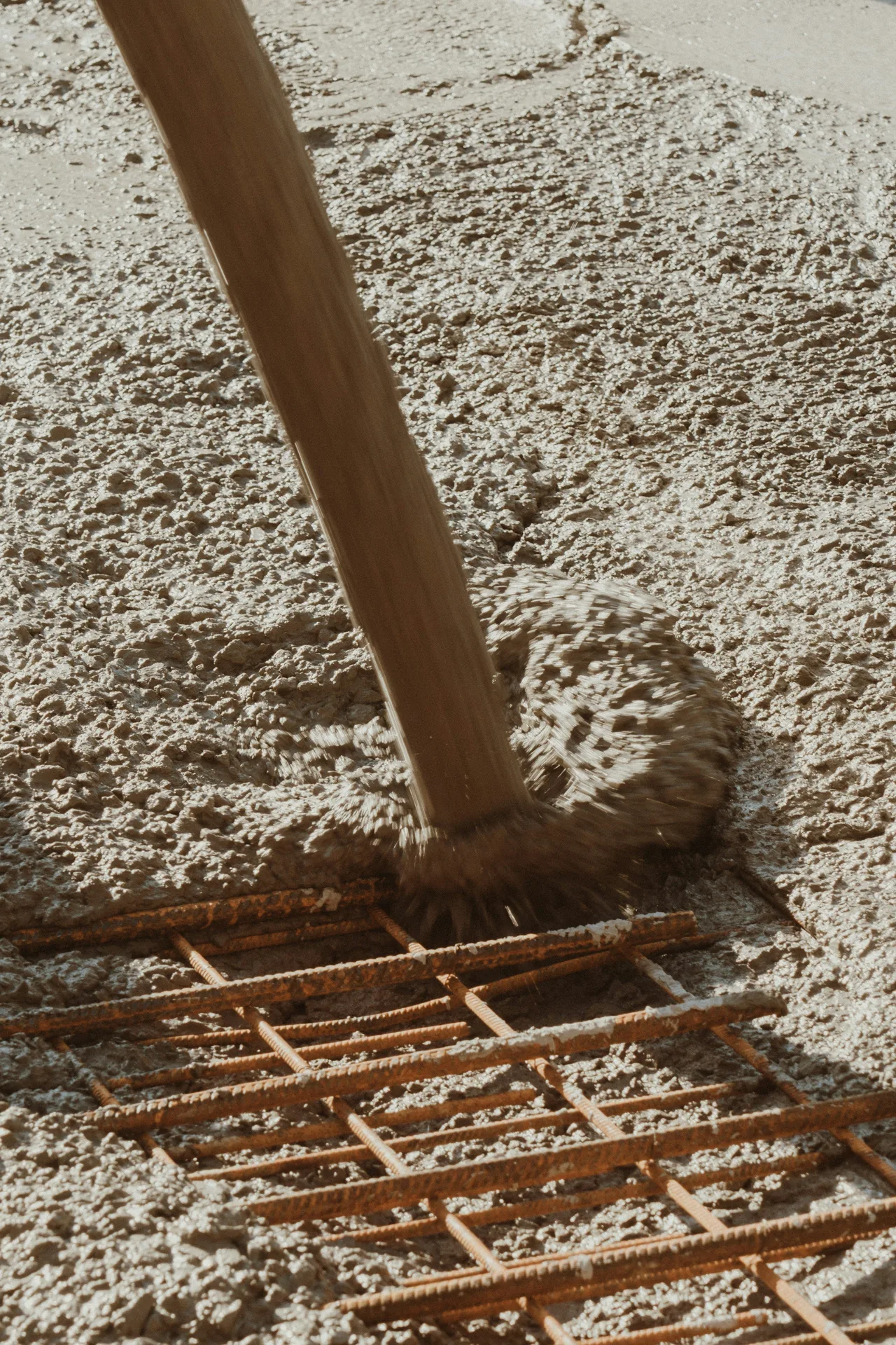 Laticrete NXT being poured on a Boston substrate