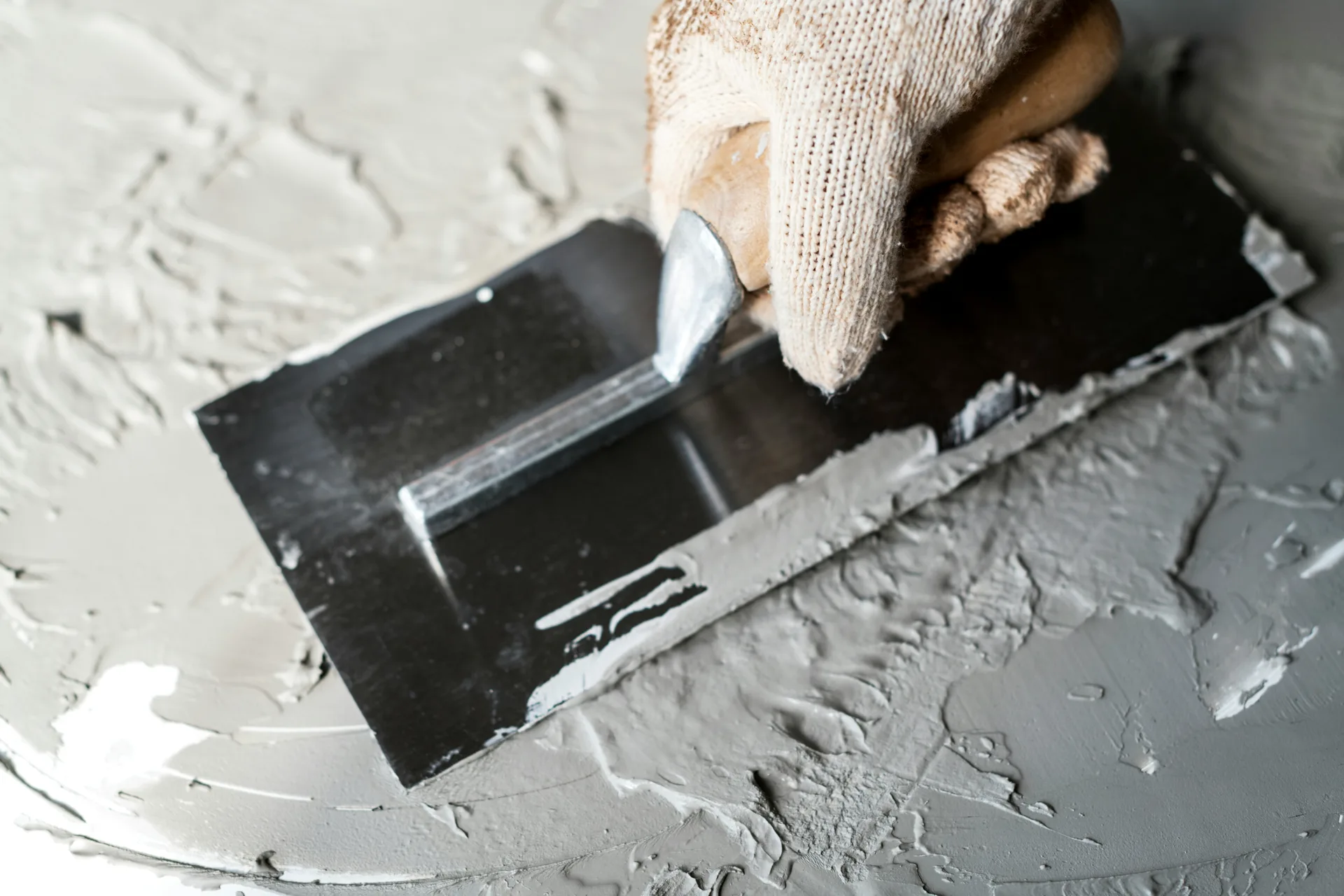 close-up of finished concrete surface ready for sealing in Boston