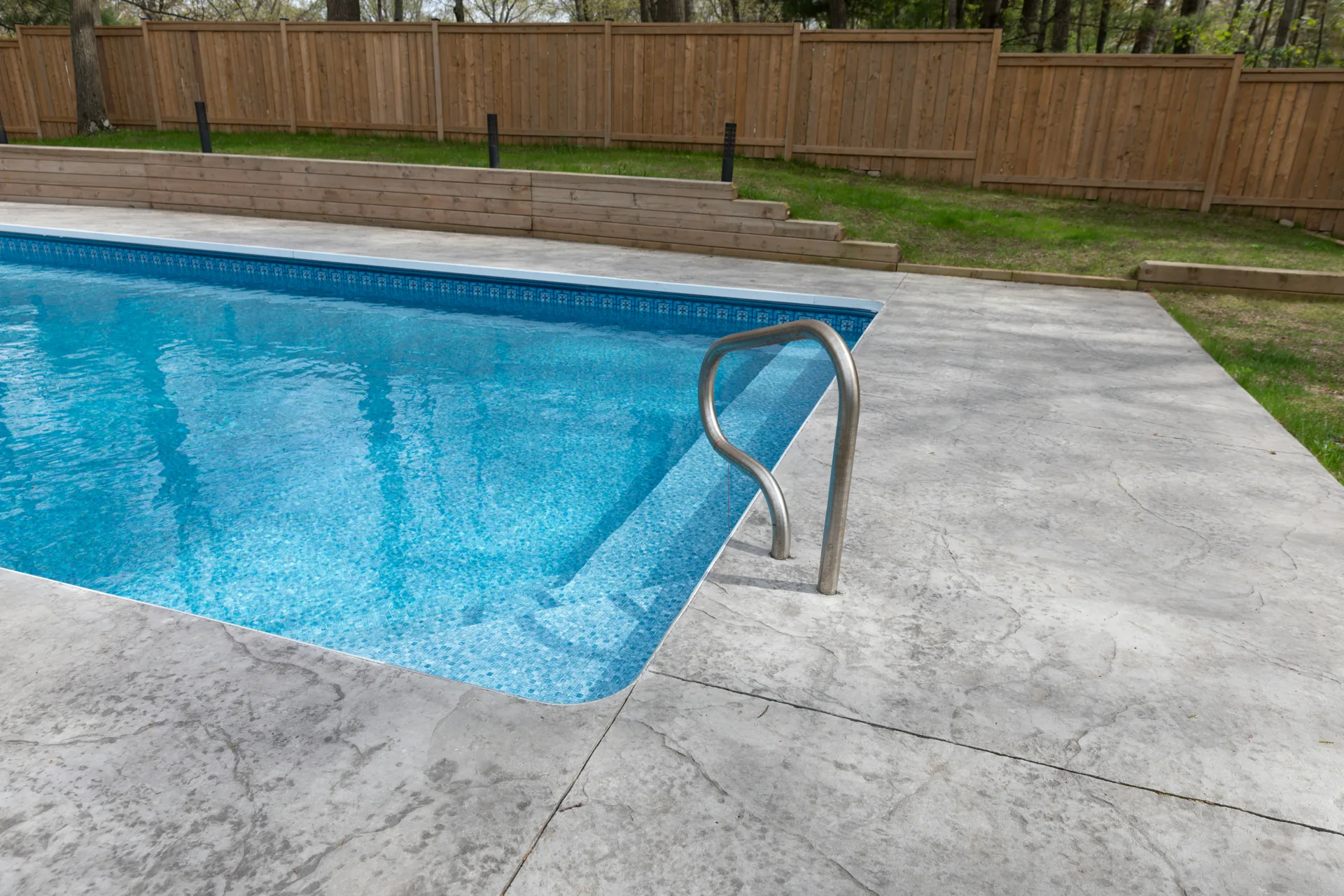 stamped concrete in a slate pattern in Boston